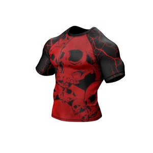 Rashguard de qualité imprimé sur mesure pour les hommes Rashguard sportif OEM respirant à manches longues - Product Image 5