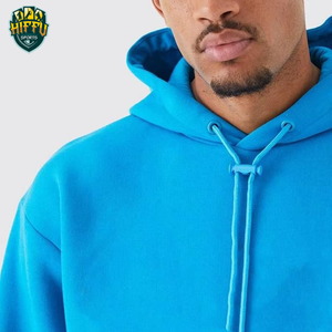 Primmum 100% algodón pulóver Sudadera con capucha conjunto peso pesado para Puff estampado Logo chándal de invierno de gran tamaño con cuello con capucha pantalón - Product Image 4
