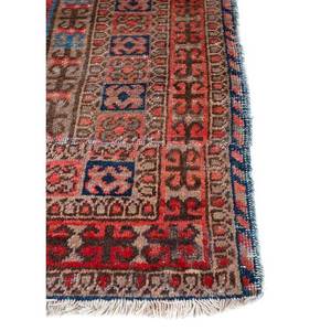 Alfombra de Lana Anudada a Mano de Gran Tamaño Aalam Pae-4220, Alfombra Rectangular con Patrón Geométrico Rosa y Morado para Sala de Estar, Uso en el Hogar y el Pasillo - Product Image 4