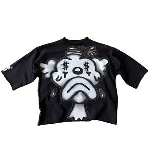 Camiseta con estampado Dtg de alta calidad 100% algodón de peso pesado Streetwear Dtg camiseta para hombre Camiseta cuadrada de gran tamaño para hombres - Product Image 1