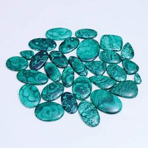 Lote de malaquita natural, lote de piedras sueltas de piedras preciosas naturales, lote de cabujones de forma mixta al por mayor - Product Image 6