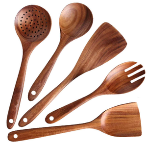 Premium Wood Cutlery Set <b>Spoon</b> for Kitchenware Home Hotel Dining <b>Table</b> Dinner Modern Design Natural Wood Flatware Cutlery Sets - Product Image 4