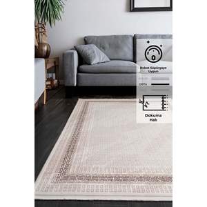 Konfor Elex 5201 Salon Cuisine Tapis tissé en polyester moderne Base tissée fabriquée à la machine - Product Image 2