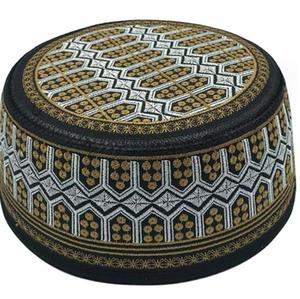Chapeau musulman Ramzan Namaz Chapeau de prière Vente à chaud Respirant Vente en gros Couleur solide Logo personnalisé - Product Image 4