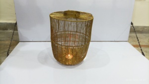 Conical Gold Shape Wax Light <b>Lantern</b> Tealight <b>Candle</b> Holders <b>Large</b> for Christmas Home Decoration Living Room and Table Decor - Product Image 3