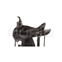 Selle de cheval Western en cuir véritable pour saut d'obstacles, de qualité supérieure, en fibre de verre naturelle souple, couleur personnalisable, pour l'équitation tout-terrain, avec siège profond
