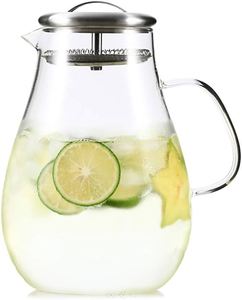 Jarra de Vidrio Azul de Diseño Único TQC 2023, Estilo Moderno y Lujoso, Hecha a Mano, con Capacidad Superior a 1 Litro, para Agua, Jugo, Vino, Uso en la Cocina - Product Image 5