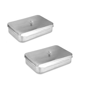 Caja de almacenamiento para instrumentos dentales quirúrgicos con tapa en acero inoxidable 304 de Fentex Surgical Instruments - Product Image 3