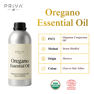 น้ำมันหอมระเหยออริกาโนออร์แกนิกแบบขายส่ง Origanum Compactum สกัดด้วยไอน้ำ ได้รับการรับรองจาก USDA และ Ecocert ประเทศโมร็อกโก สำหรับเครื่องสำอาง คุณสมบัติต้านจุลชีพ - Product Image 2
