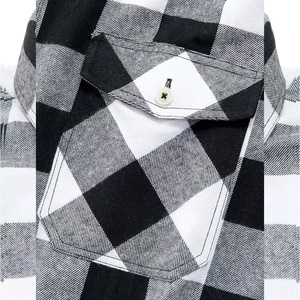 Chemise en flanelle pour homme, vêtement décontracté, tendance, anti-rides, vente chaude, qualité supérieure, prix bas, chemise en flanelle pour homme avec fabrication sur mesure - Product Image 5