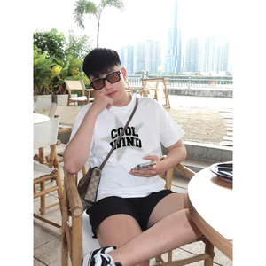 ODM OEM T-shirt unisexe oversize Boxy tissu gaufré respirant écologique séchage rapide imprimé brodé personnalisé grande taille - Product Image 3