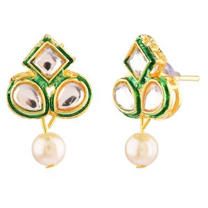 Collar de boda con perlas de imitación para mujer, Gargantilla de cristal en capas de perlas de imitación, joya nupcial india, azul - Product Image 6