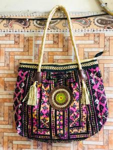 <b>Indian</b> Vintage Banjara Cotton Clutch <b>Bags</b> Handcrafted Bohemian Embroidery Geometric Evening Shopping Shoulder <b>Bag</b> for Women - Product Image 6