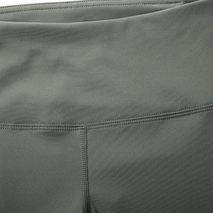 Pantalones de Yoga Sólidos para Mujer, Cintura Media, Transpirables, Elásticos en Cuatro Direcciones, Ecológicos, de Secado Rápido, con Malla Elevadora de Cadera, Sin Costuras en Forma de T, Deportivos - Product Image 2