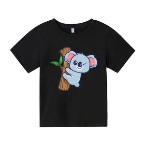 Design personnalisé T-shirt pour garçons T-shirt à manches courtes et col rond en coton de haute qualité pour garçons T-shirt pour enfants avec logo personnalisé - Product Image 3