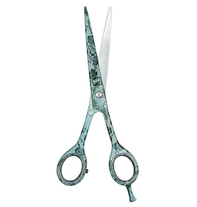 Nouveaux ciseaux de coiffure de barbier en acier inoxydable imprimés à bas prix beauté Barshop pince à cils à pointe plate - Product Image 1