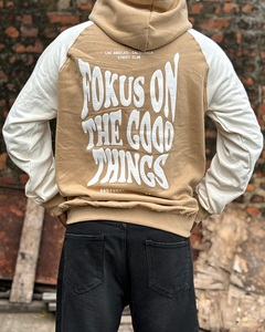 Sweat à capuche épais de luxe pour homme, 100% coton, style surdimensionné, poids lourd, avec broderie technique pour la saison d'automne - Product Image 6