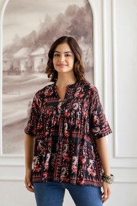 CALIDAD PREMIUM ÚLTIMO DISEÑO DE LUJO FABRICANTE INDIO ZARA TOP PERSONALIZAR PRIENTE TEMPORADA DE VERANO PURO ALGODÓN PARA MUJER WEAR - Product Image 6