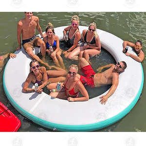 Hamaca inflable <span class=keywords><strong>de</strong></span> agua para <span class=keywords><strong>piscina</strong></span> y <span class=keywords><strong>playa</strong></span>, PVC duradero, inflado rápido, resistente a los rayos UV, ideal para adultos y niños - Product Image 2