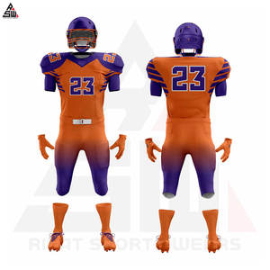 Paquete de oferta de última llegada, uniformes de fútbol americano, paquetes de ropa deportiva impresos de manga corta sublimados personalizados - Product Image 6