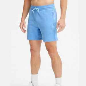 Wholesale Logo Athletic Blank Sweat <b>Shorts</b> With <b>Zip</b> <b>Pockets</b> 6 Inch Inseam Drawstring Gym Sport <b>Shorts</b> <b>Men</b> - Product Image 2