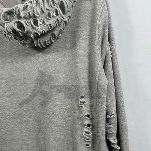 Best Quality Men's Distressed Hoodies 100% Cotton Basics Stylish New Design for Winter Season Solid <b>Pattern</b> Hooded Collar - Product Image 6