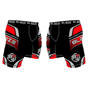Blaze Fight Wear Pantalones cortos de compresión de ajuste a medida Entrenamiento de gimnasio MMA Correr Deportes Cool Dry Tights Leggings Pantalones jiu jitsu kimono - Product Image 1