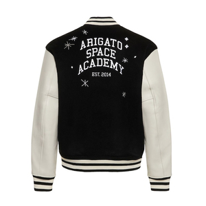 New Arriving and Design Black Streetwear <b>Jackets</b> Fleece <b>Varsity</b> <b>Bomber</b> Letter <b>Jacket</b> for <b>Men</b> - Product Image 4