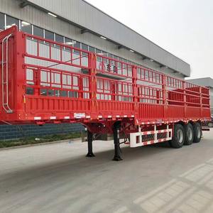 Remolque de Carga con Rejas, Nuevo Modelo 2025, 3 y 4 Ejes, Remolque de Rejas Altas para Ganado, Animales, 60 Toneladas - Product Image 1