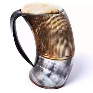 Haute qualité 800ml corne de vache bière tasse 100% naturel écologique personnalisable Logo parfait fête boire accessoire - Product Image 2