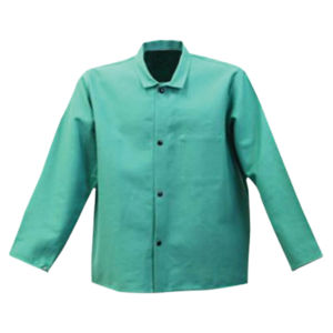 Veste de soudage Vêtements de protection en cuir résistant aux flammes pour hommes Veste de soudage en cuir de vachette Vêtements de travail de sécurité pour le soudage - Product Image 1