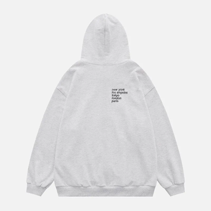 Sudadera con capucha de manga larga personalizable para hombre Hip Hop moda occidental suéter de dibujos animados impresión en relieve 3D poliéster/algodón ODM - Product Image 6