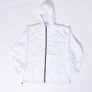 Chaqueta de lluvia OEM personalizada ligera impermeable, cortavientos, carcasa suave con capucha impermeable al aire libre chaqueta de senderismo Unisex cómodo - Product Image 1