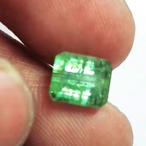 3 Piezas de Turmalina Rosa Verde Natural de 8mm, Corte Redondo, Corazón y Rectángulo, 7.55 Quilates, Piedras Preciosas Sueltas, Iroc Sales - Product Image 4