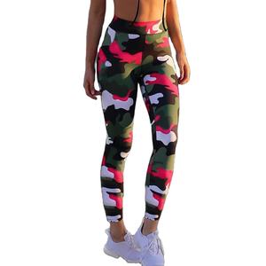 Mallas de mujer sublimadas personalizadas de talla grande, ropa de entrenamiento cómoda, diseño de camuflaje, poliéster transpirable, mallas de mujer a la venta 2024 - Product Image 1