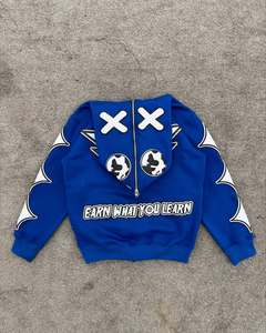 <b>Top</b> Selling Men's Hoodies New Design Regular Fit Full Zipper 100% Cotton Winter Made Pakistan Low MOQ Wholesale <b>Distress</b> - Product Image 5