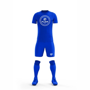 ชุดเสื้อฟุตบอลผ้าโพลีเอสเตอร์ระบายอากาศความสบาย100% ตัดสั้นอัตโนมัติ - Product Image 3