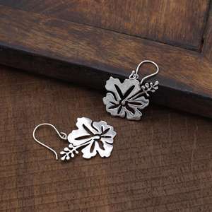 Pendientes de Diseño Bohemio con Flores, Pendientes Tribales de Latón para Mujer, Chapados en Plata, con Flores Colgantes, para Venta al por Mayor/OEM/ODM - Product Image 6
