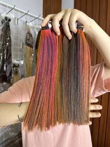 Perruque de cheveux humains vierges Remy Double Drawn 100% Perruques naturelles Vague droite Soyeuse Vietnamienne Couleur personnalisable - Product Image 5