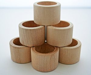 Round Circle Real Natural Acacia Wooden Napkin Ring Partyware Home <b>Wedding</b> Hotel Decorative Wooden Napkin Ring - Product Image 3