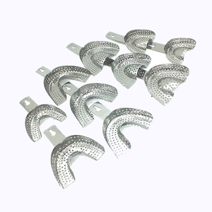 Juego de bandejas de impresión dental de acero inoxidable autoclavable Bandejas de impresión dental certificadas CE fabricadas en acero inoxidable - Product Image 3