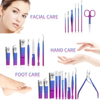 Ciseaux à ongles pour bébé en acier inoxydable de luxe, coupe-cuticules, coupe-peaux mortes, coupe-ongles pour pédicure, 5 en 1