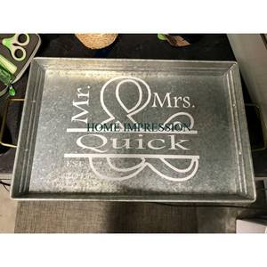 Bandeja de cocina de forma personalizada con diseño minimalista hecha a mano, bandeja segura para alimentos, decoración de mesa para bodas y fiestas, bandeja para servir alimentos - Product Image 1