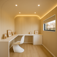 Maison préfabriquée en acier de luxe, capsule spatiale, hôtel capsule pour l'extérieur, maison ou bureau, structure en acier