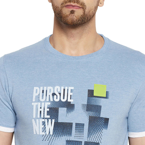 ชุดลำลองของผู้ชายเสื้อยืดใส่วิ่งสีพื้นแบบสั่งทำพิมพ์โลโก้ได้ตามต้องการ - Product Image 6