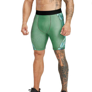 Short de compression High Street pour hommes, dernière conception, avec taille moyenne élastique, motif solide, vente en gros à bas prix - Product Image 2