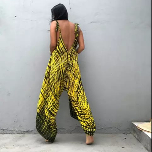 Mono de Verano para Mujer al por Mayor, Mono Teñido a Mano, Mono sin Mangas, Mono Informal Holgado para Mujer, Ropa de Playa - Product Image 2