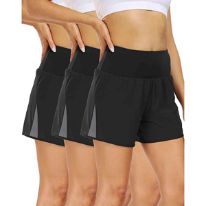 กางเกงขาสั้นออกกำลังกายสำหรับผู้หญิงเอวสูงกางเกงปั่นจักรยานสำหรับผู้หญิงกางเกงกีฬาขาสั้นเอวสูงสำหรับใส่วิ่งเล่นโยคะ - Product Image 2