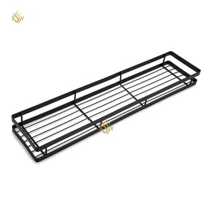 ชั้นวางของติดผนังในบ้านและชั้นวางของมีความต้องการสูงสีดำเหล็กแข็งเครื่องใช้เครื่องใช้ในครัวชั้นวางเครื่องเทศ - Product Image 4