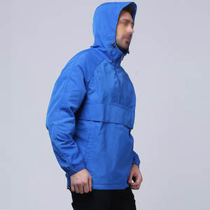 2025 Top Arrival <b>Men's</b> Canvas Anorak Windbreaker Jacket Full Sleeve Hood with Detachable Stand Collar and Rain Protection - Product Image 2